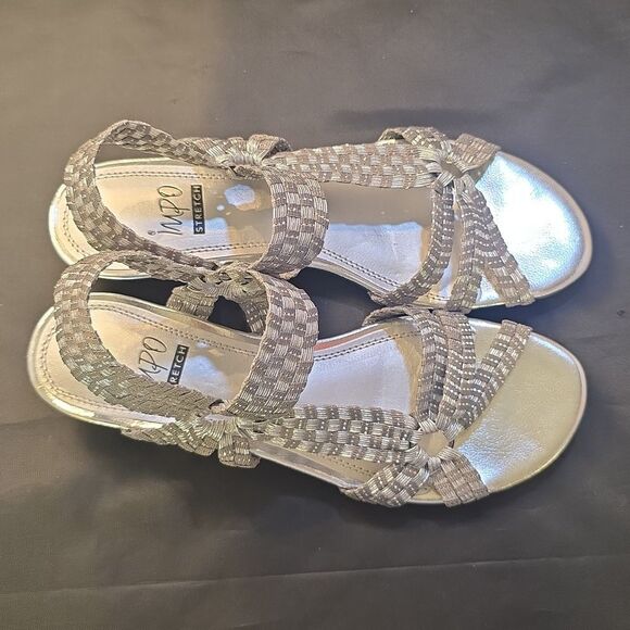 BRAND NEW IMPORT STRETCH REMEDY OPEN TOE MULTI-STRAP ESPADRILLE SANDAL - Picture 6 of 14